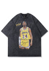 Kobe Bryant fan t-shirt Lakers tee retro skater top in black