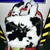 Original zebra pattern ,cow pattern chain flash diamond letters Girl hand bag