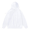 Punk hoodie gas mask pullover premium raver jumper in white