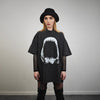 Fossil bones t-shirt bones tee Gothic top in vintage grey