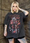 Anime t-shirt premium vintage wash Dragon ball tee in grey