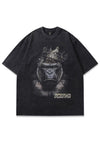 King Kong t-shirt guerilla tee monkey print top vintage grey