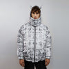 Thunder bomber reversible punk jacket detachable puffer