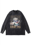 Himiko Toga t-shirt vintage wash long tee retro anime top
