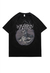 Krampus t-shirt retro devil tee grunge punk top in black