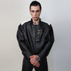 Motorsport jacket faux leather racing bomber snake skin coat