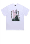 Grunge bunny print t-shirt psychedelic tee sonic youth top