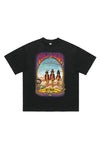 Rock band t-shirt guns & roses tee grunge top in black
