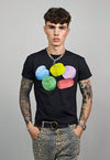 Candy print t-shirt slim fit unisex techno tee raver top