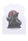 Robocop print sleeveless t-shirt movie tank top surfer vest