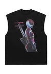 Power rangers sleeveless t-shirt Gothic tank top surfer vest