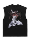 Fallen angel tank top surfer vest retro sleeveless t-shirt