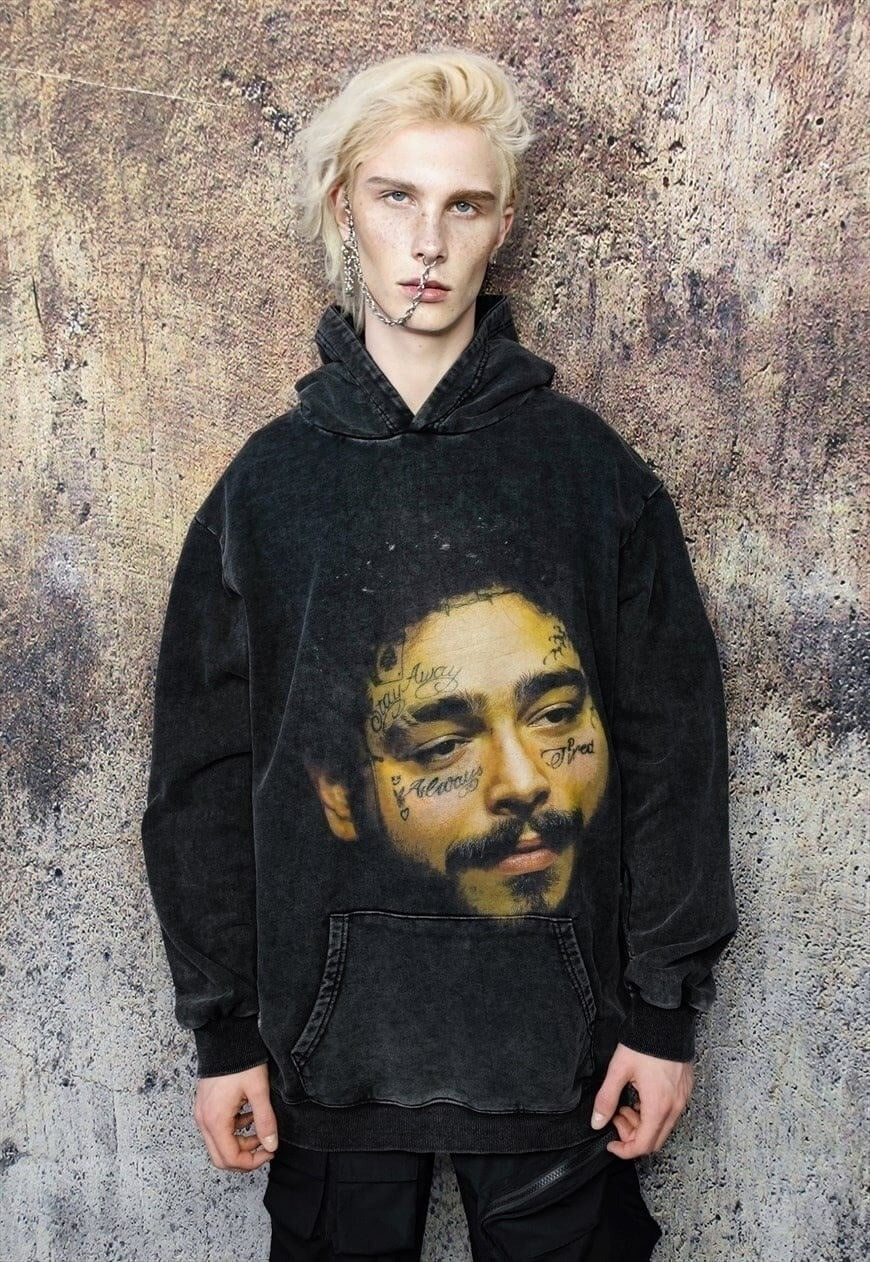 Post malone black hoodie hotsell