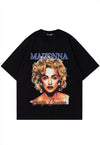Queen of pop t-shirt Vogue tee vintage wash singer top black