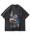 Dragon ball t-shirt Y2K Son Goku print tee in acid grey