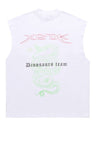 Dinosaur sleeveless tshirt dragon print tank top surfer vest