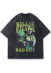 Billie Eilish fan t-shirt singer tee retro skater top black