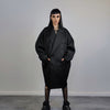 Oversize double breasted coat Gothic trench baggy catwalk jacket long punk bomber gorpcore coat formal event varsity fancy dress coat black