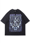 Band maid t-shirt Japanese tee vintage wash band top grey