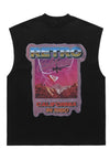 California tank top surfer vest 1980 retro sleeveless tshirt