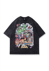 Japanese cartoon t-shirt old anime tee retro monster top