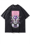 Dragon ball t-shirt creepy monster  tee cosplay top in grey