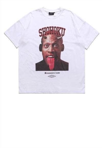 Dennis Rodman t-shirt old basketball tee retro sports top