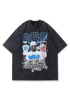 Soulja boy fan t-shirt rapper tee retro hip-hop top in black