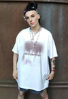 Virgin Mary t-shirt saint print fee grunge top in white