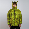 Thunder bomber reversible jacket detachable lighting puffer