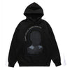 Balaclava print hoodie punk pullover raver darkness jumper