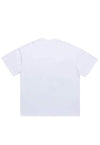 Desire slogan t-shirt balaclava print tee grunge top white