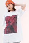 Cowboy print t-shirt Wild West tee Gothic top in white