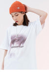 Virgin Mary t-shirt saint print fee grunge top in white