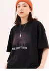 Virgin Mary t-shirt saint print fee grunge top in black