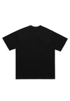 Pentagram star t-shirt pistol print tee grunge top in black