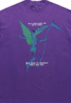 Thermal skeleton t-shirt Gothic angel raver tee in purple