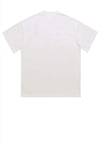 Grunge t-shirt raver print tee punk graffiti top in white