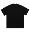 Gun print t-shirt grunge tee retro punk pistol top in black