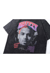 R&B t-shirt Breezy tee retro skater top in acid black