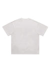 Balaclava t-shirt mask print tee grunge top in white