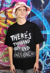 Street slogan t-shirt graffiti Hip-hop tee grunge rap top