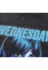 Vintage Wednesday t-shirt long sleeve horror cartoon top
