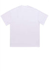 Chair print t-shirt grunge tee retro raver top in white