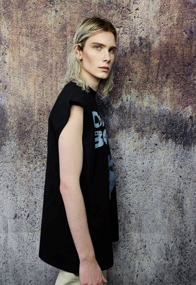 David Bowie sleeveless t-shirt grunge tank top surfer vest