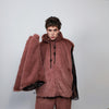 Faux fur luxury jacket handmade premium fleece bomber detachable fluffy hooded coat 2 in 1 fluffy jacket in brown