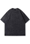 Anime t-shirt old Naruto tee retro Japanese top in acid grey