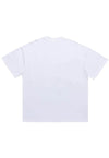 Rapper print t-shirt hip-hop tee grunge gangster top white