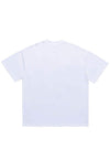 Michelangelo t-shirt art print tee grunge top in white