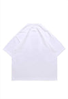 Ghost print t-shirt retro hands print tee scary top in white